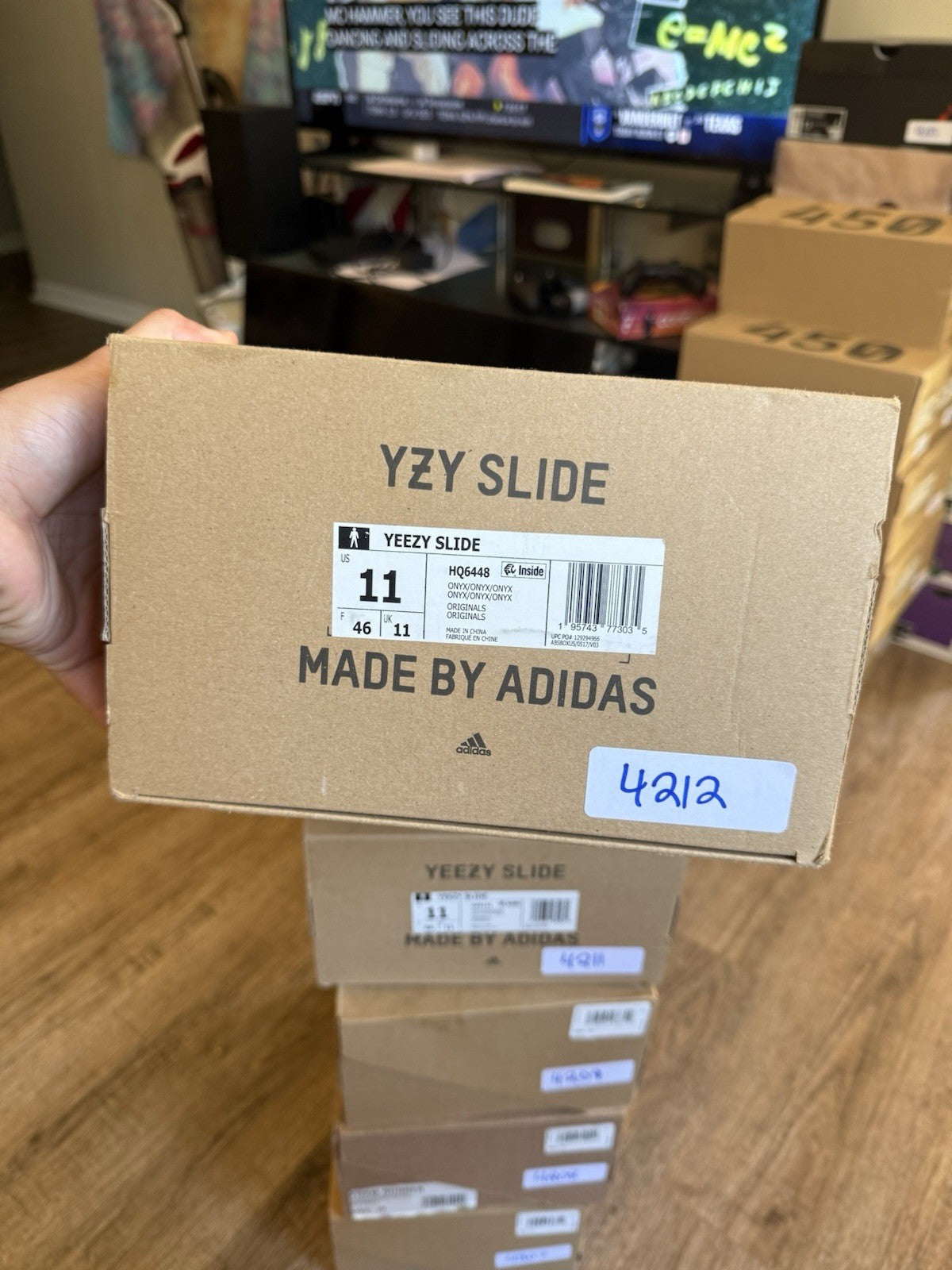 Size 11 - adidas Yeezy Slide Onyx