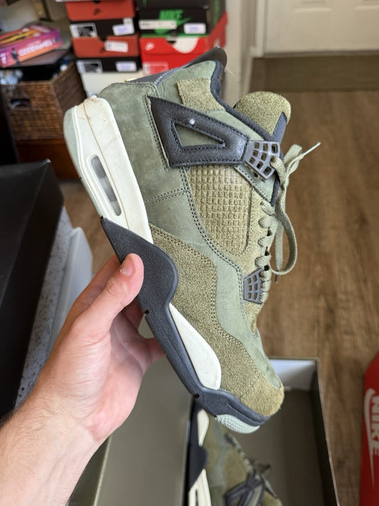 Size 11.5 - Jordan 4 Retro Craft Olive Green