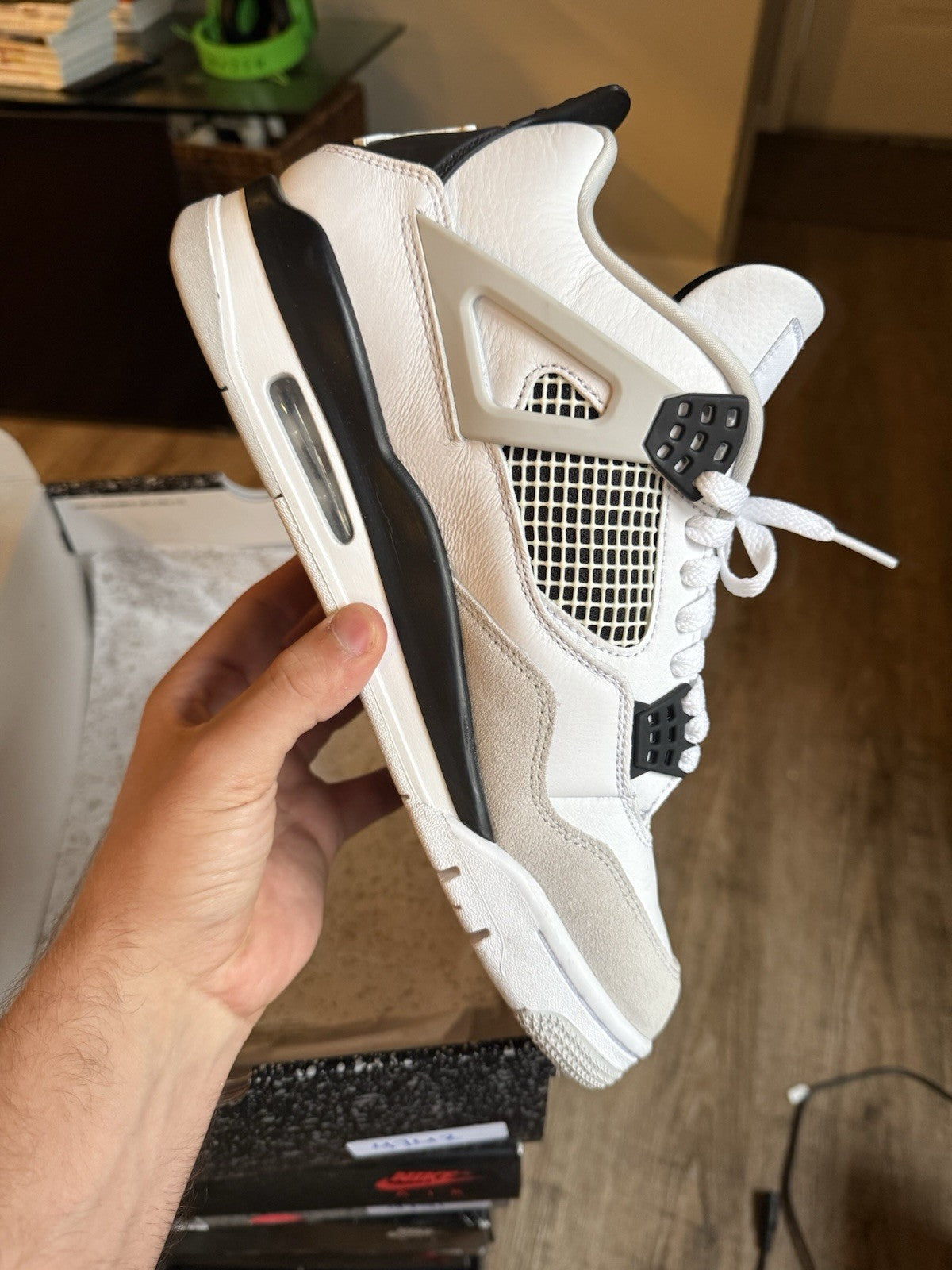 Size 10.5 - Jordan 4 Retro Mid Military Black