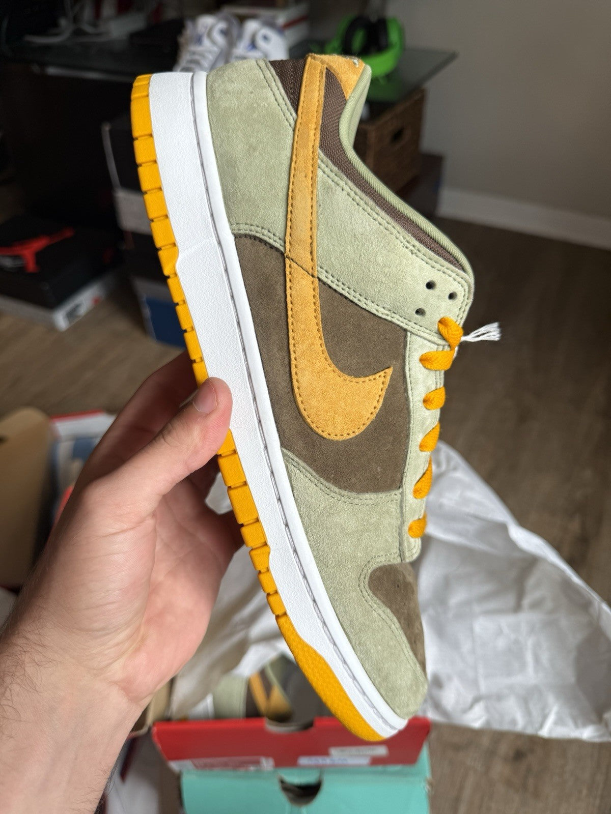 Size 13 - Nike Dunk Low Dusty Olive