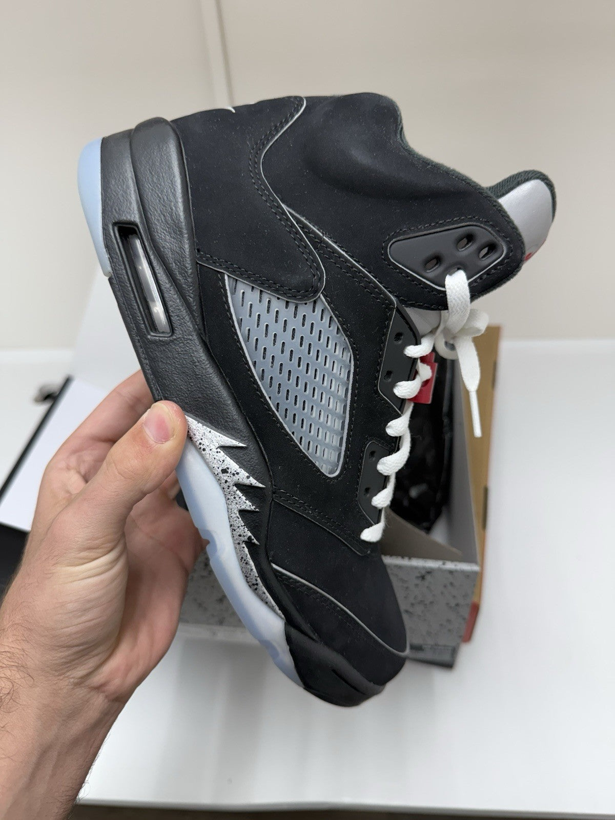 Size 9 - Jordan 5 Retro OG Black Metallic Reimagined