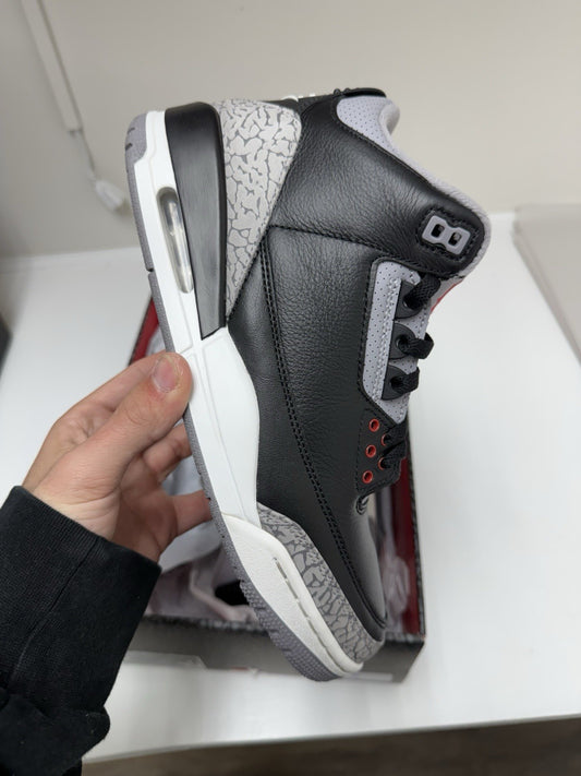 Size 9 - Jordan 3 Retro OG Black Cement (2024)
