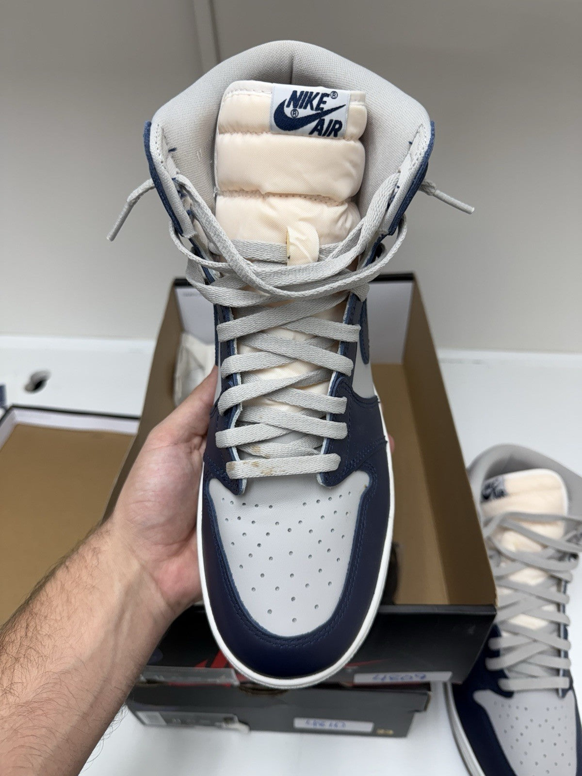 Size 11 - Jordan 1 High 85 Georgetown College Navy