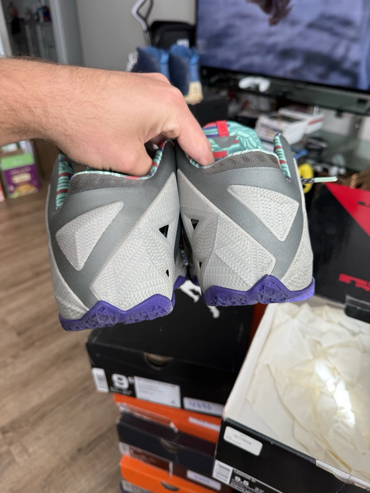 Size 9.5 - Nike LeBron 11 Terracotta Warrior