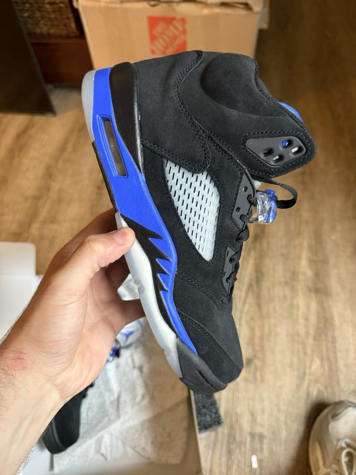 Size 8.5 - Jordan 5 Retro Mid Racer Blue