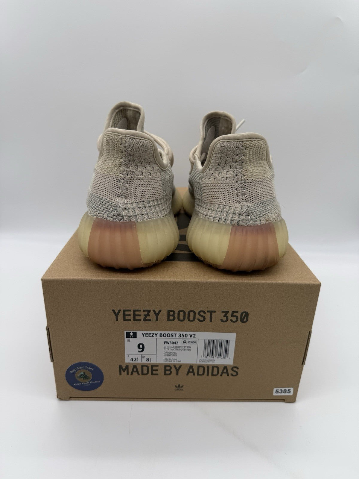 Size 9 - Yeezy Boost 350 V2 Citrin Non-Reflective
