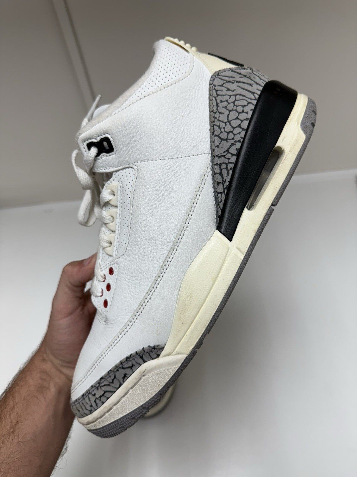 Size 11.5 - Jordan 3 Retro Mid White Cement Reimagined