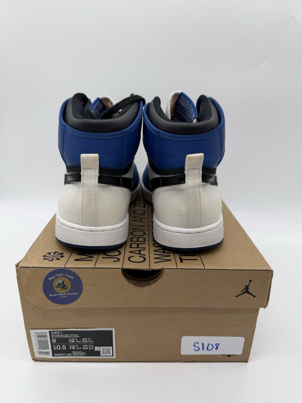 Size 9.5 - Jordan 1 Retro AJKO Storm Blue
