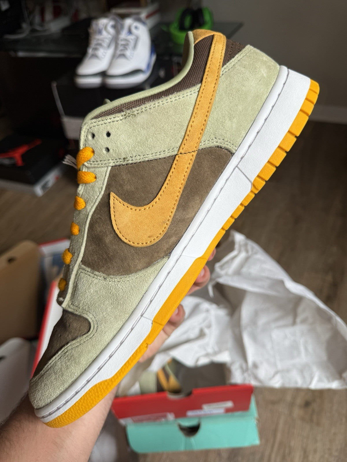 Size 13 - Nike Dunk Low Dusty Olive