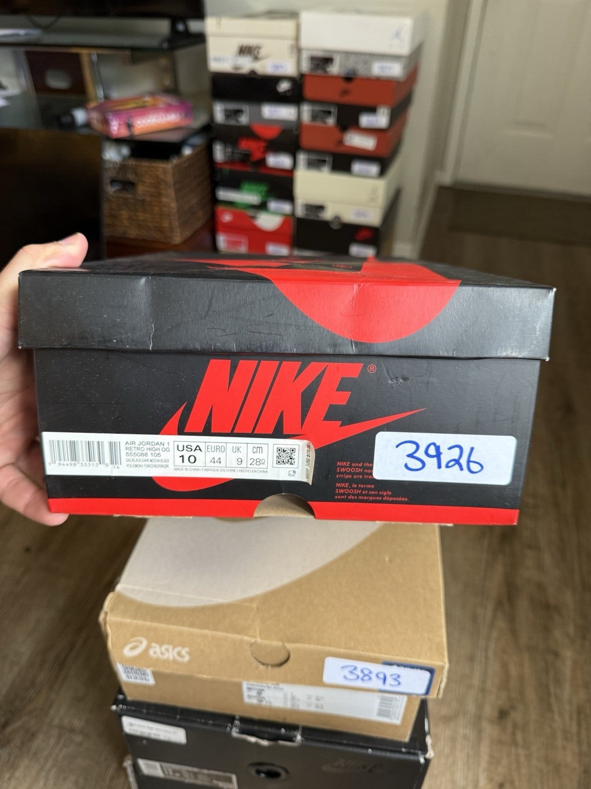 Size 10 - Jordan 1 Retro OG High Dark Mocha