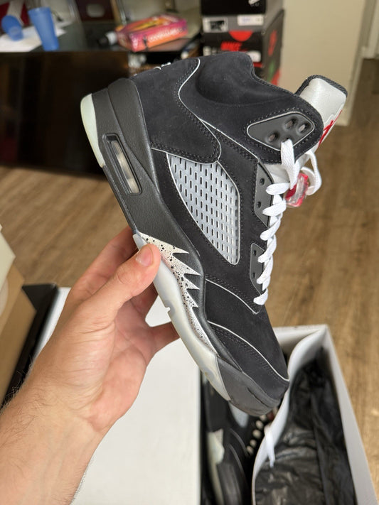 Size 9 - Jordan 5 Retro Black Metallic Reimagined