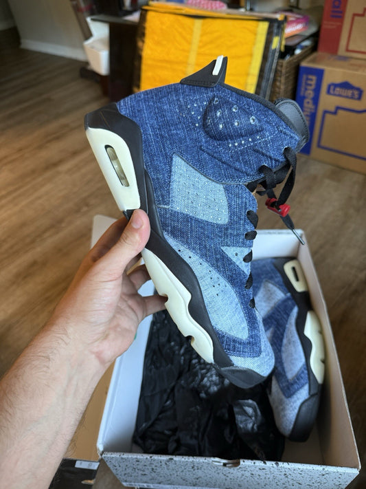Size 11 - Air Jordan 6 Retro Washed Denim
