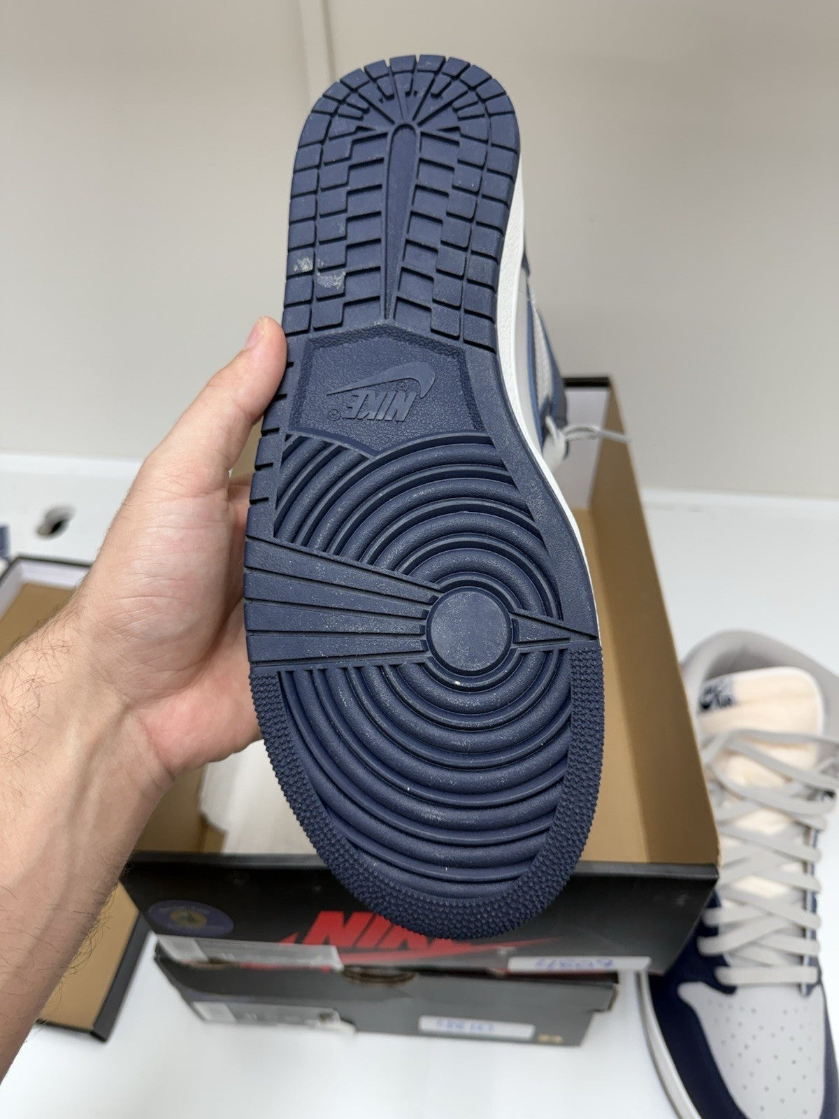 Size 11 - Jordan 1 High 85 Georgetown College Navy