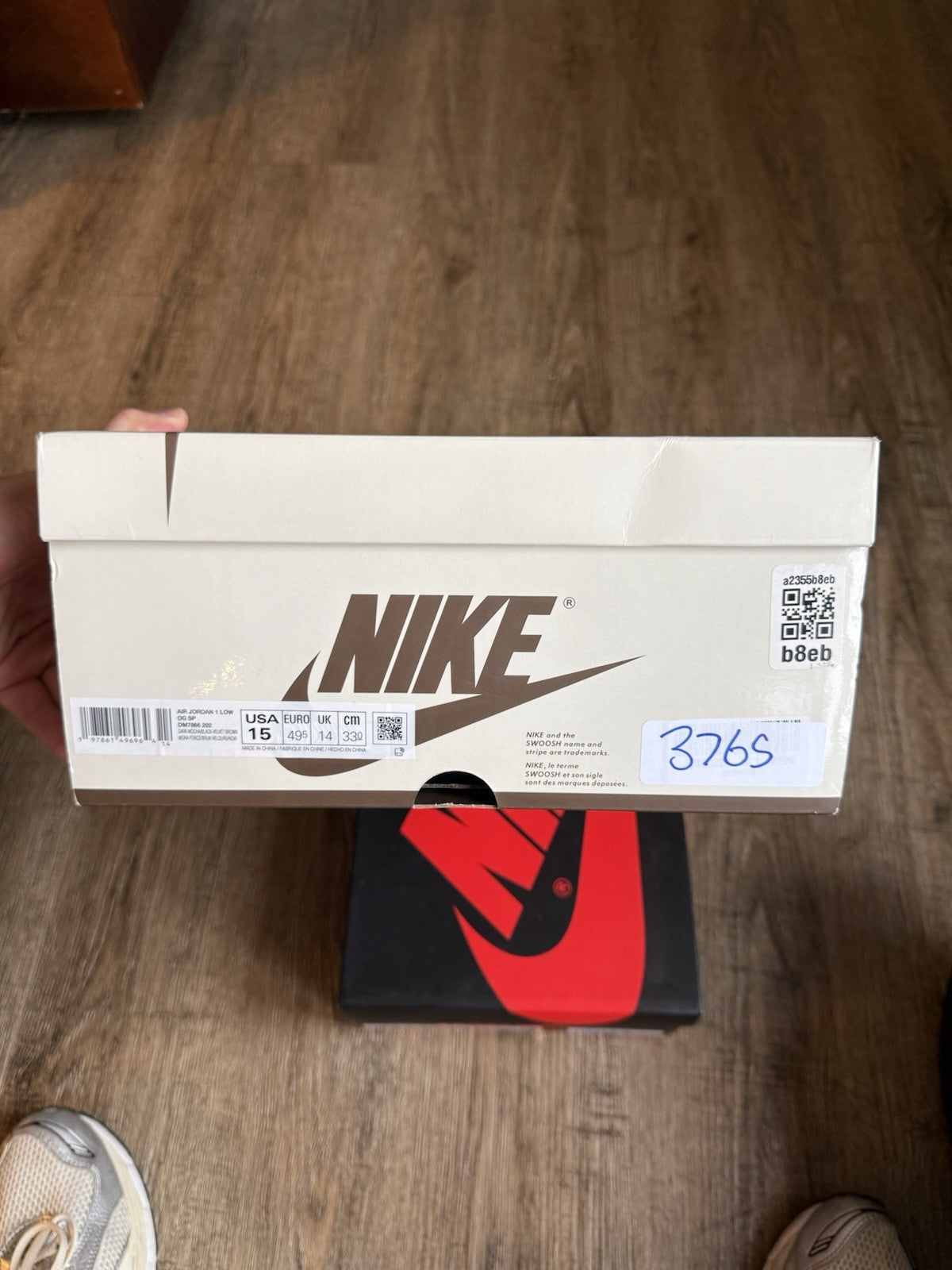 Size 15 - Travis Scott x Jordan 1 Low Velvet Brown