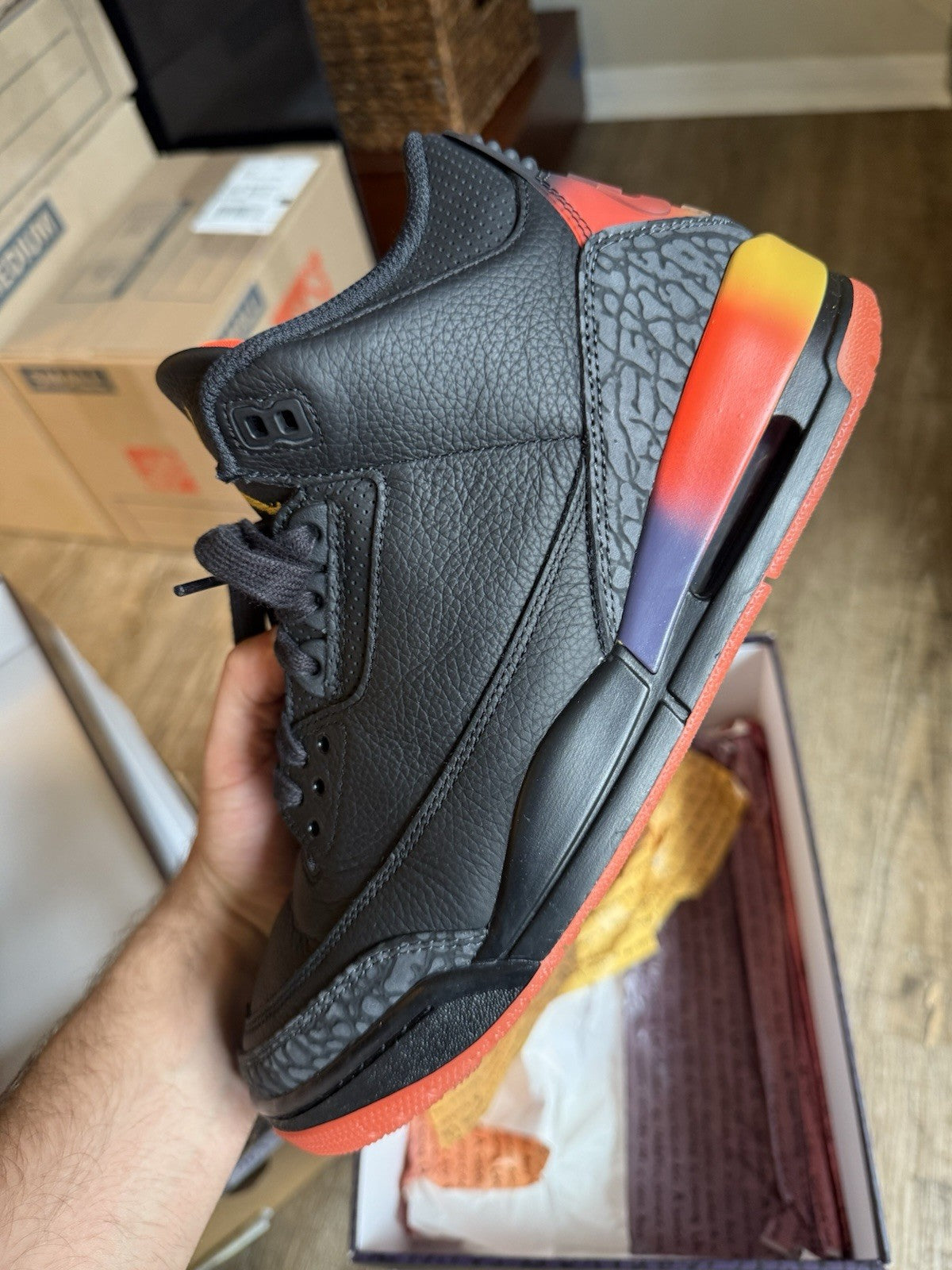 Size 9 - J Balvin x Jordan 3 Retro Rio