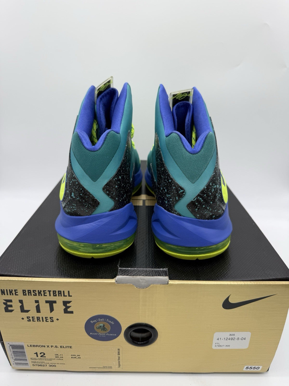 Size 12 - Nike LeBron 10 P.S Elite Sport Turquoise 2013 (VNDS)