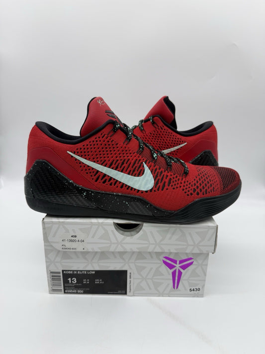 Size 13 - Nike Kobe 9 Elite Low University Red (worn once)