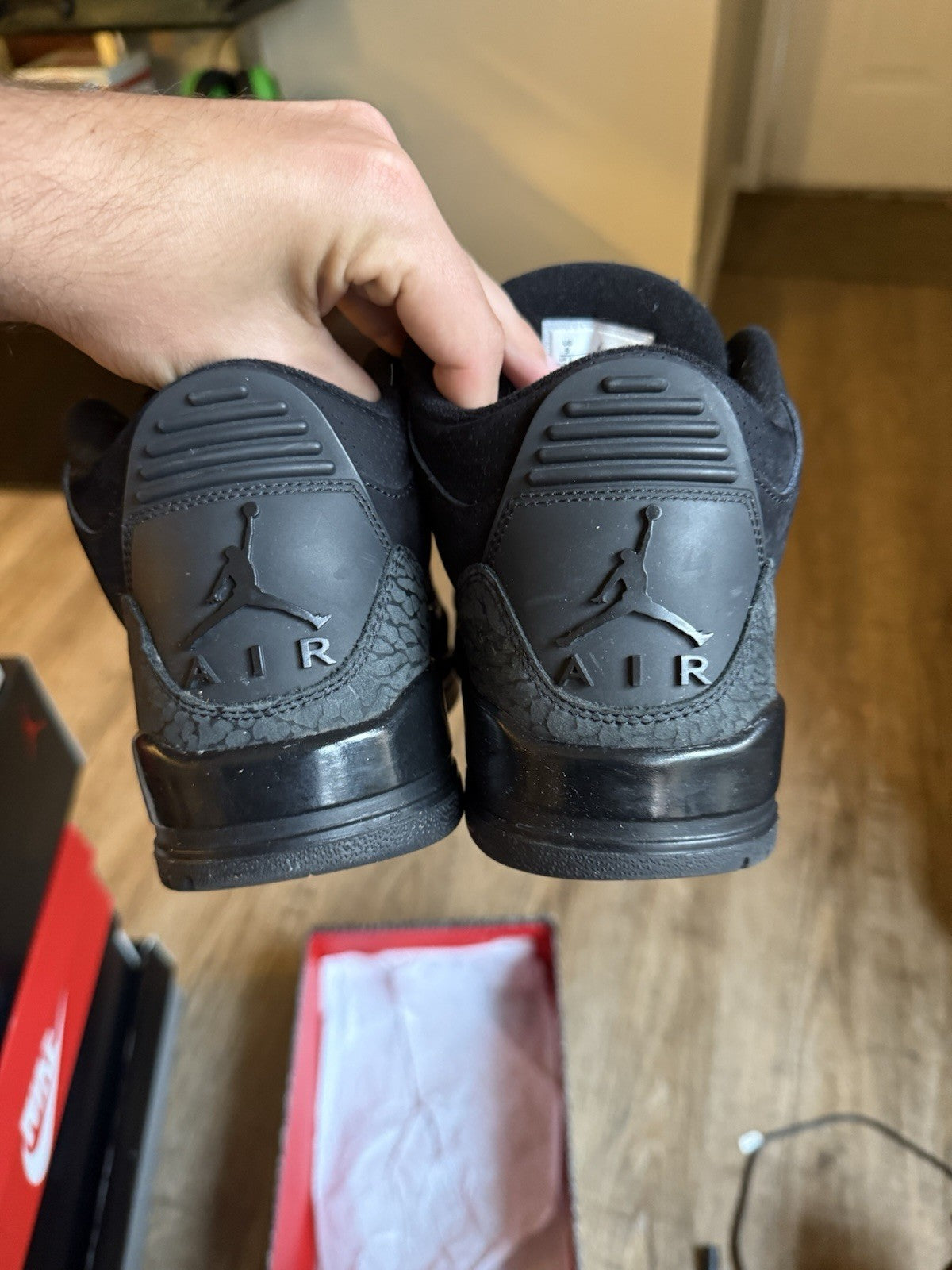 Size 9 - Jordan 3 Retro Black Cat (2025)