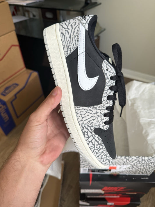 Size 7.5 - Jordan 1 Low Black Cement (BRAND NEW)