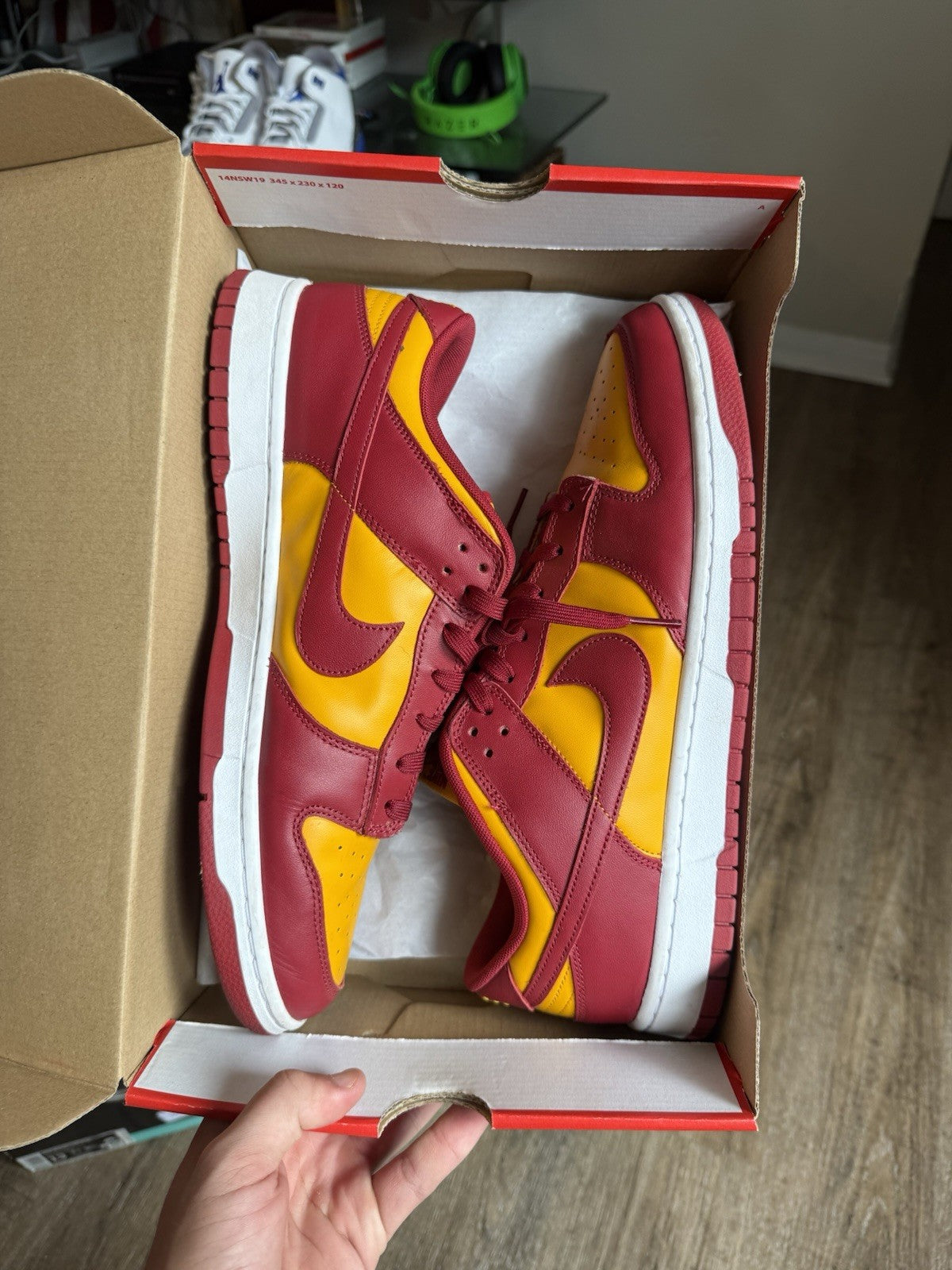 Size 13 - Nike Dunk Low USC Midas Gold