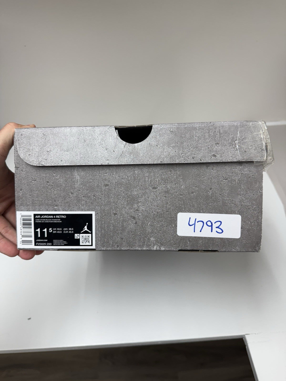 Size 11.5 - Jordan 4 Retro Cave Stone