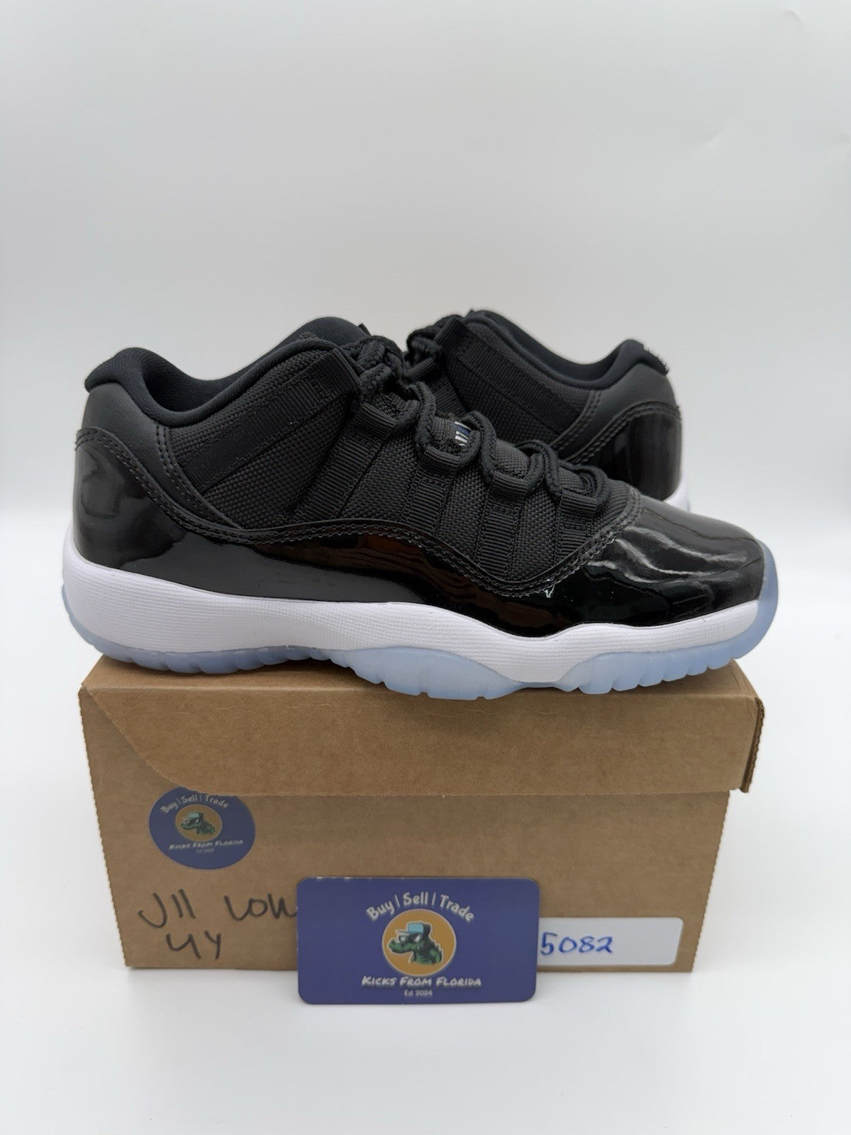 Size 4Y/ 5.5W - Jordan 11 Low Space Jam (DS Replacement Box)