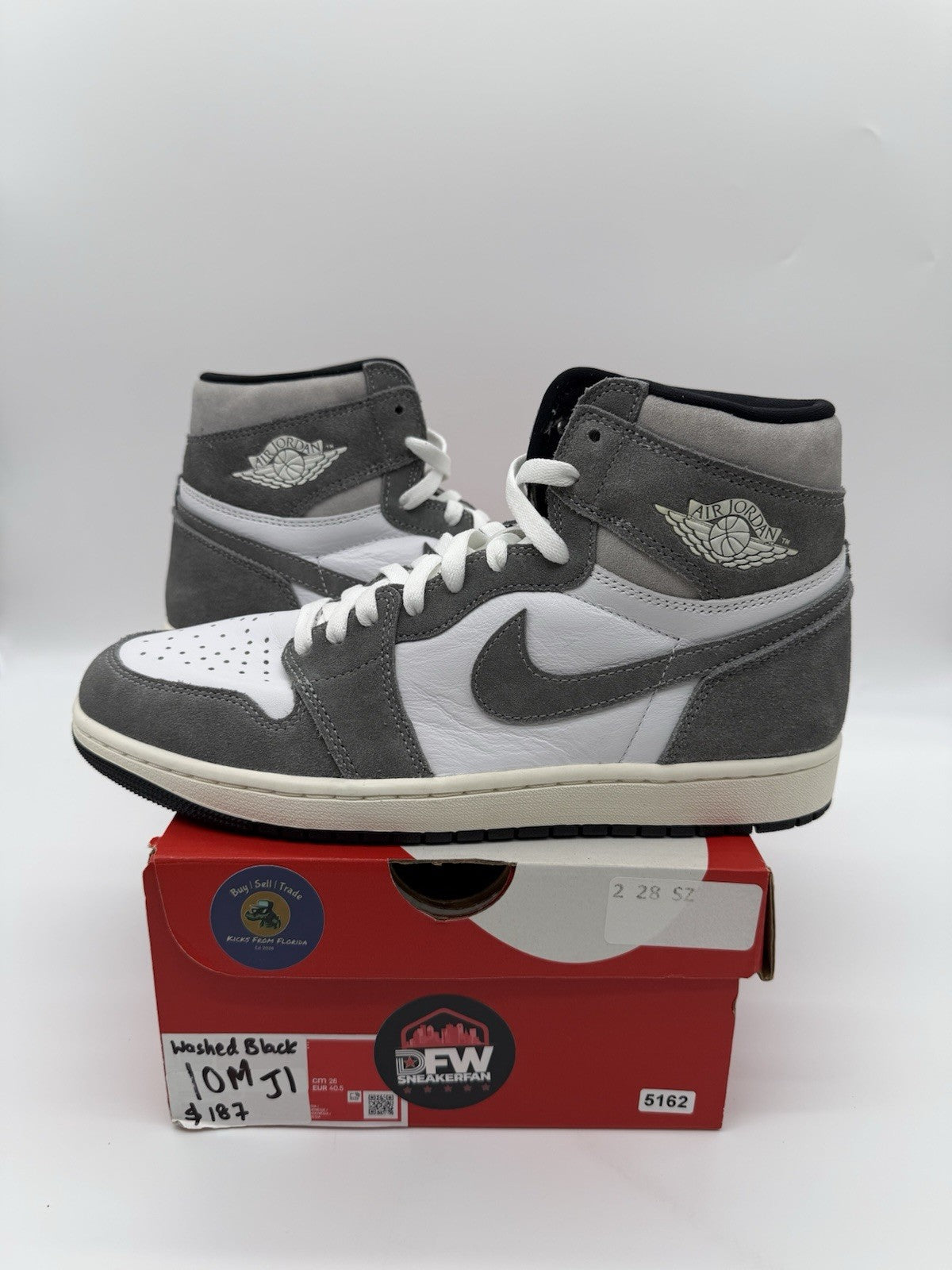 Size 10 - Jordan 1 Retro OG High Washed Black