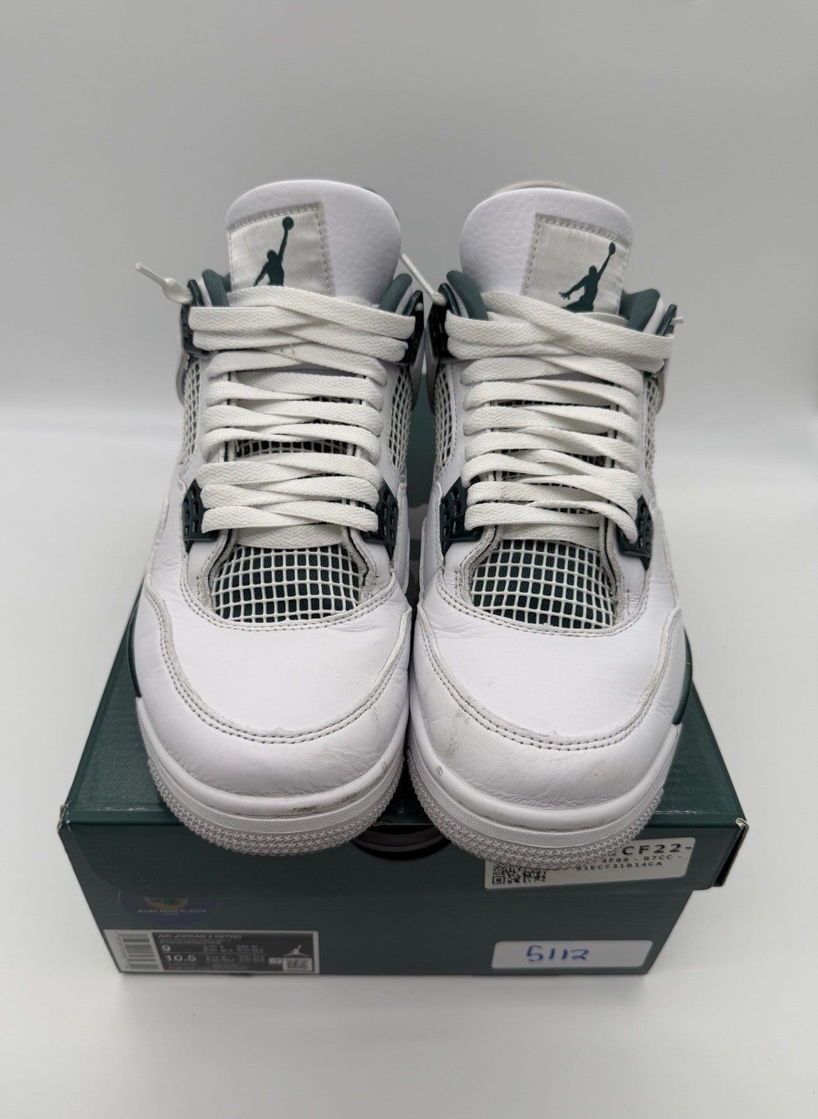 Size 9 - Jordan 4 Retro Oxidized Green