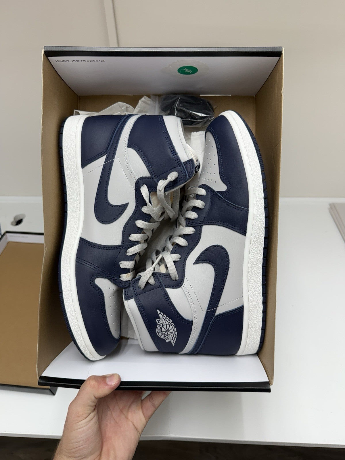 Size 11 - Jordan 1 High 85 Georgetown College Navy