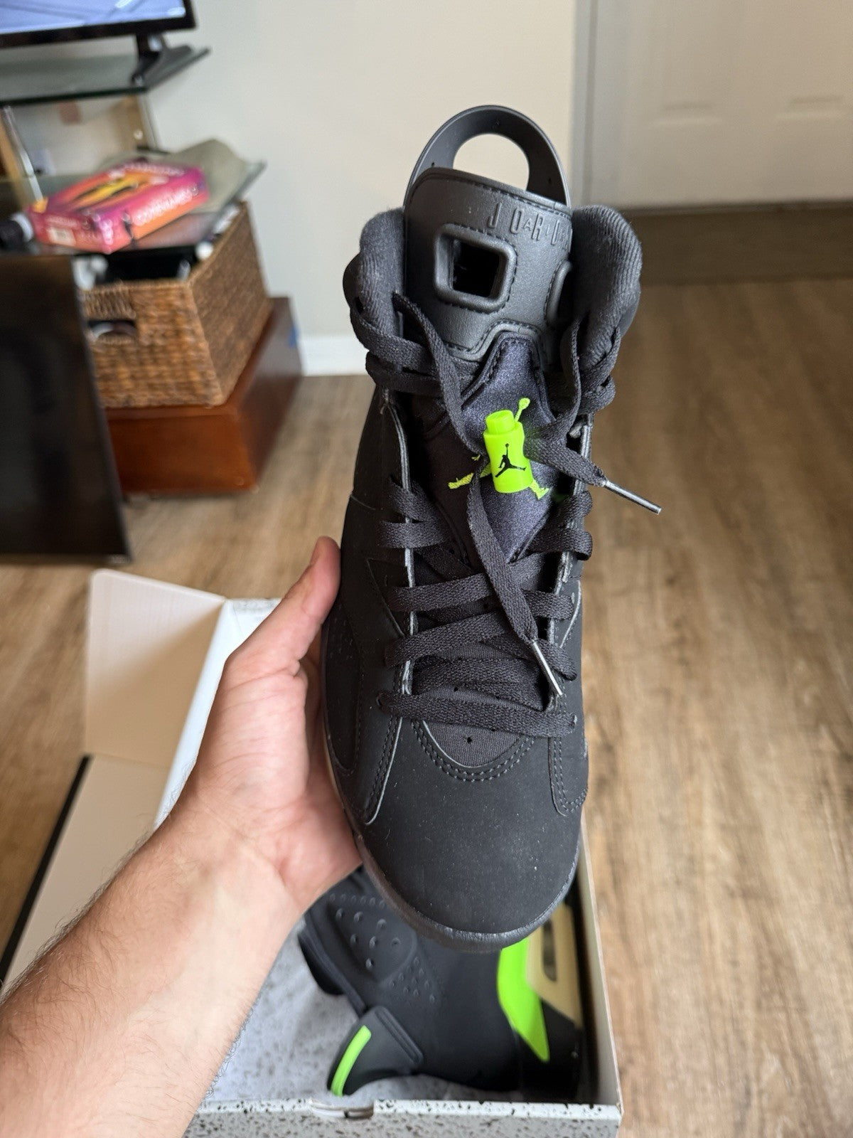 Size 8 - Jordan 6 Retro Electric Green