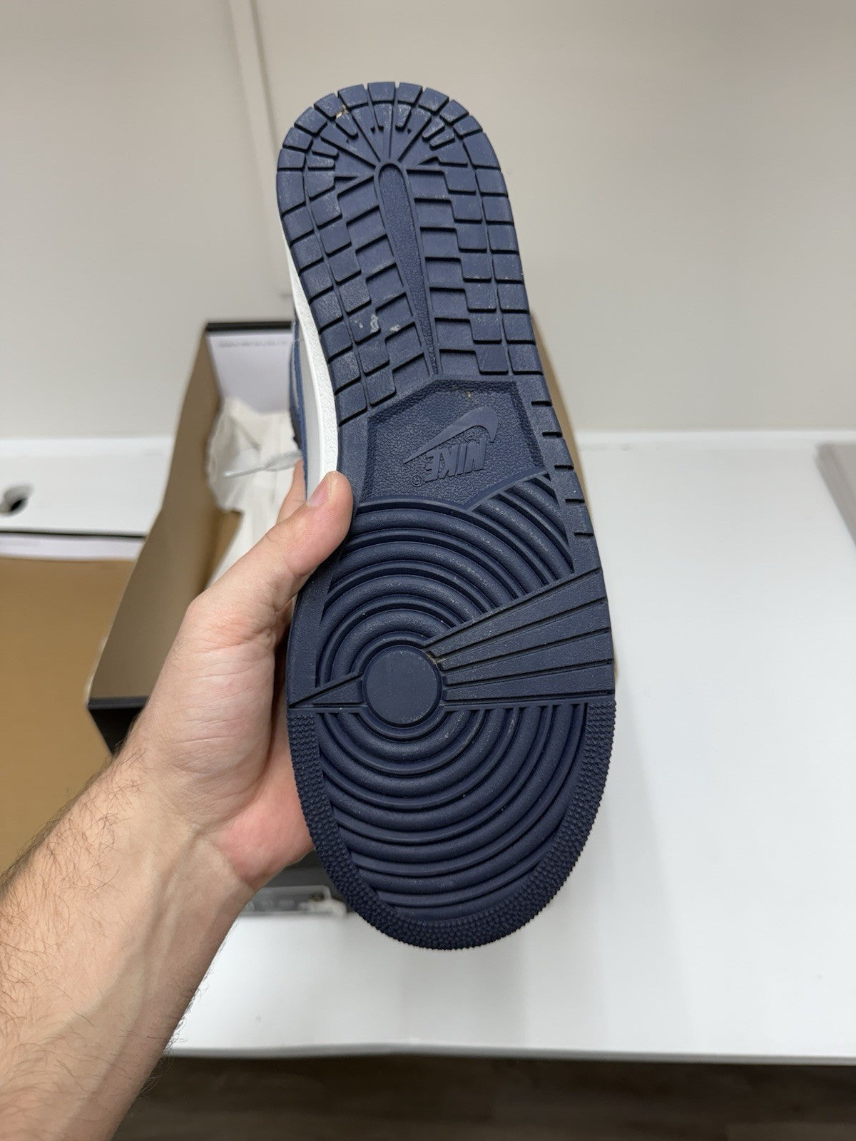 Size 11 - Jordan 1 High 85 Georgetown College Navy