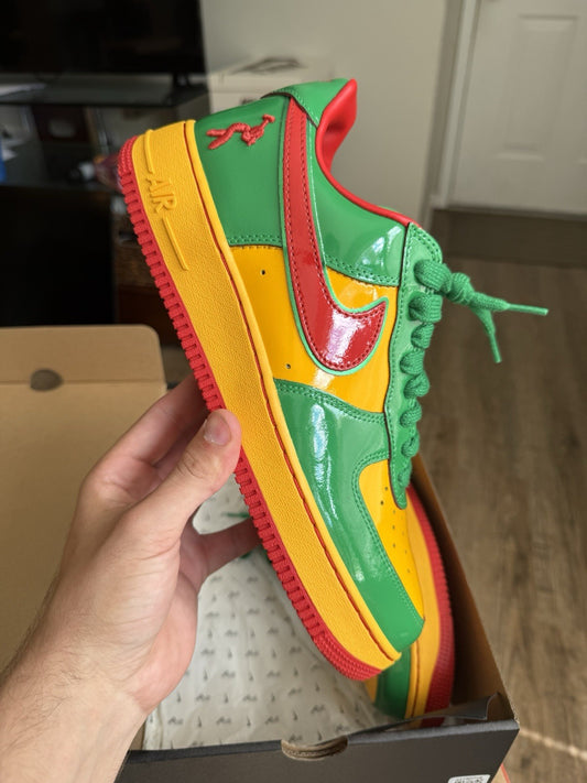 Size 10.5 - Nike Air Force 1 Low Lil Yachty Lucky Green Concrete Boys