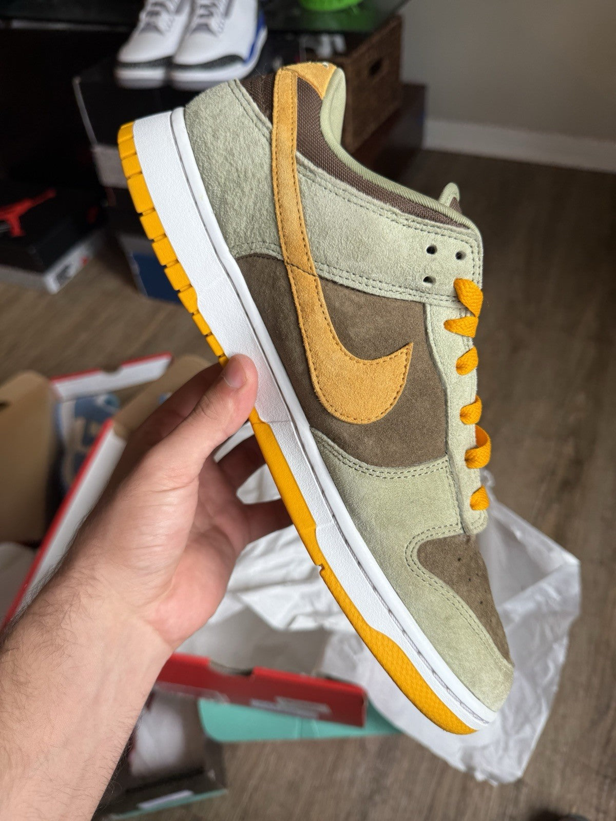 Size 13 - Nike Dunk Low Dusty Olive