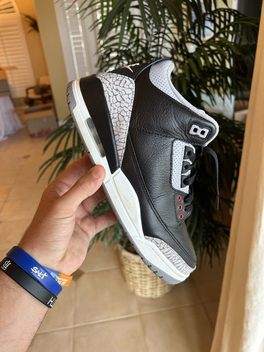 Air Jordan 3 Reimagined Black Cement 2024 Size 9
