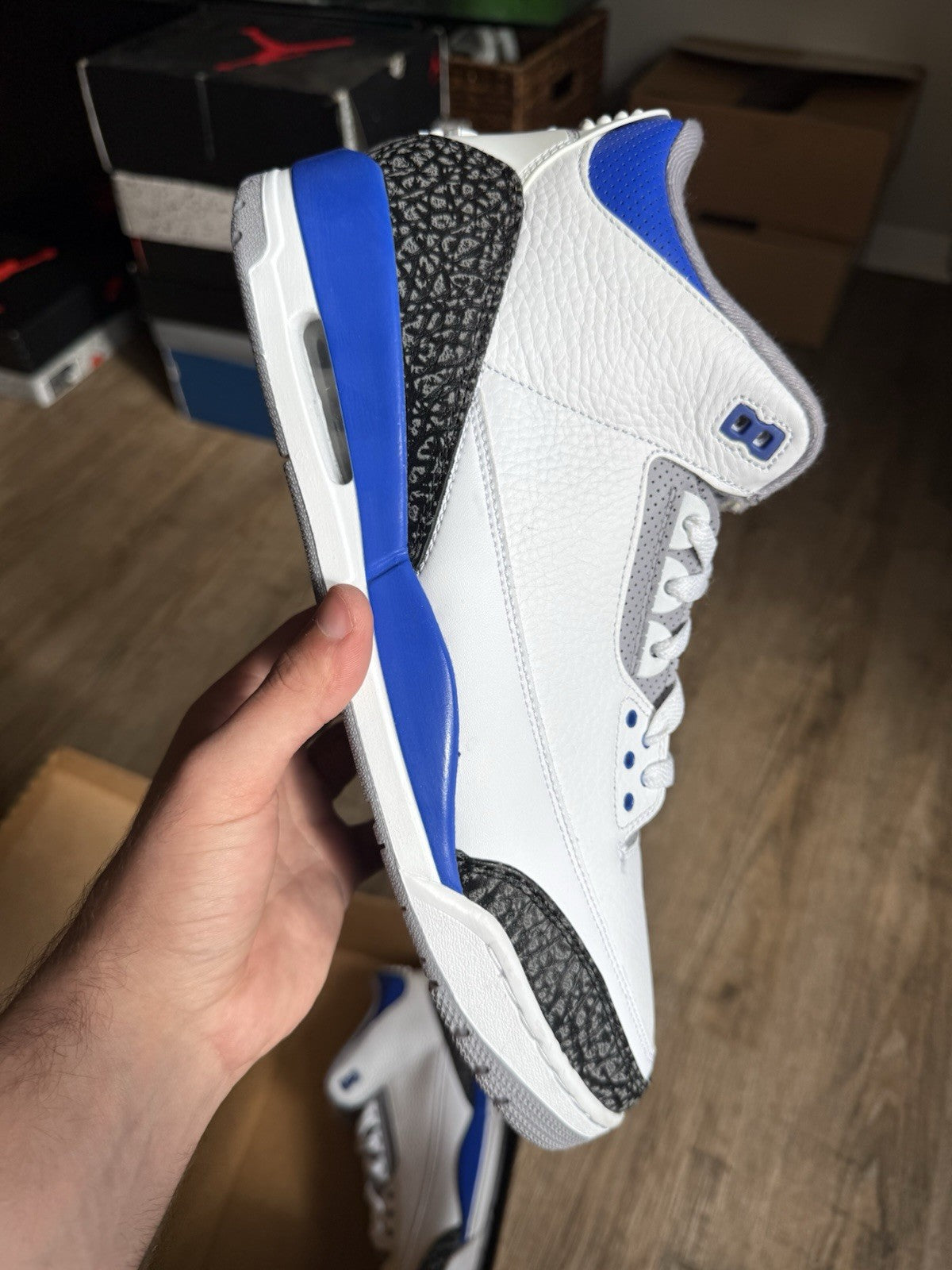 Size 14 - Jordan 3 Retro Mid Racer Blue (Brand New Replacement Box)