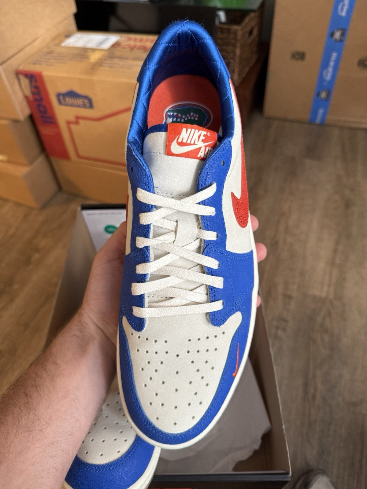 Size 14 - Nike Air Jordan 1 Low Retro Florida Gators (worn once)