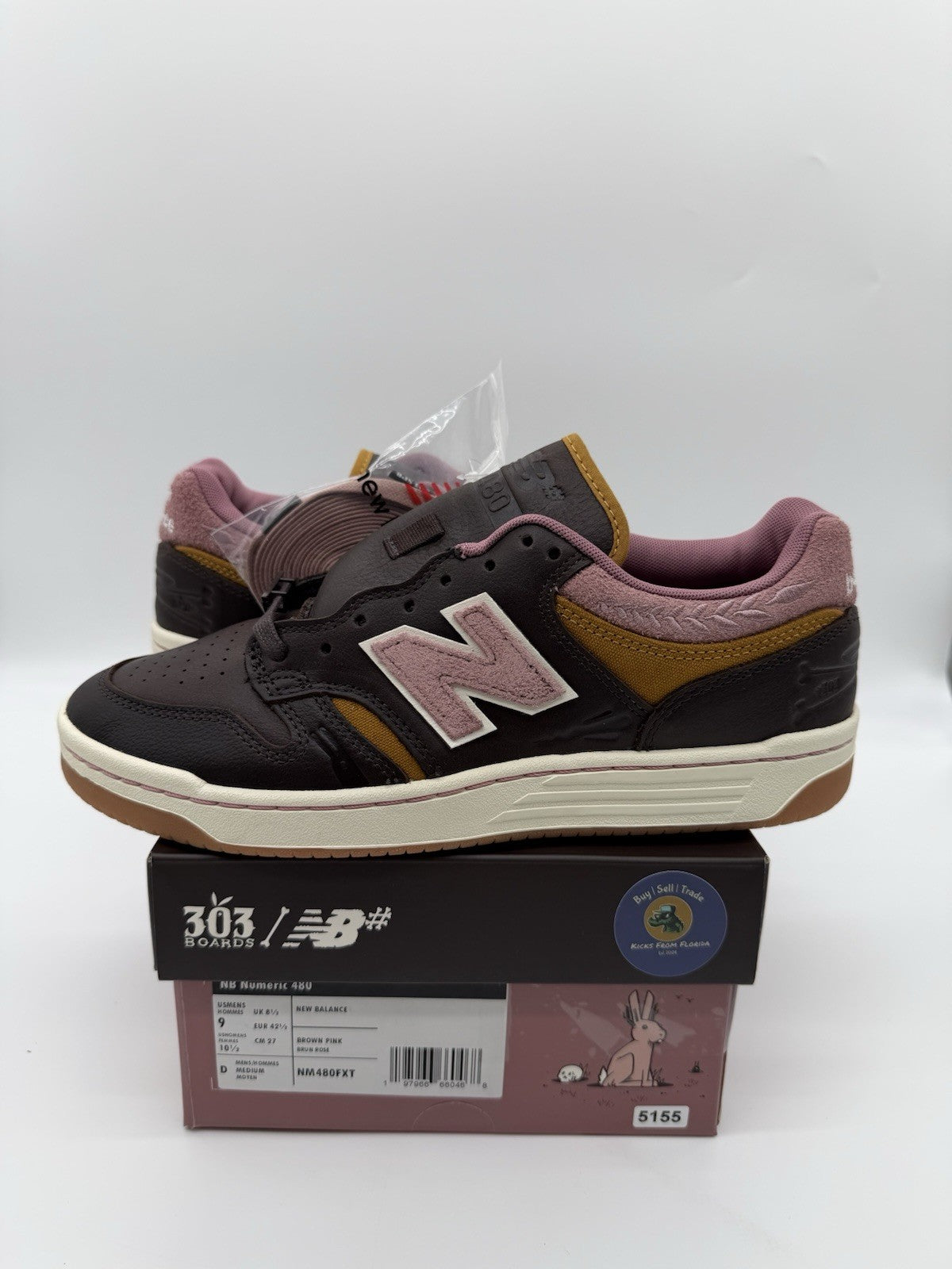 Size 9 - New Balance 303 Boards x Jeremy Fish x Numeric 480 Pink (BRAND NEW)