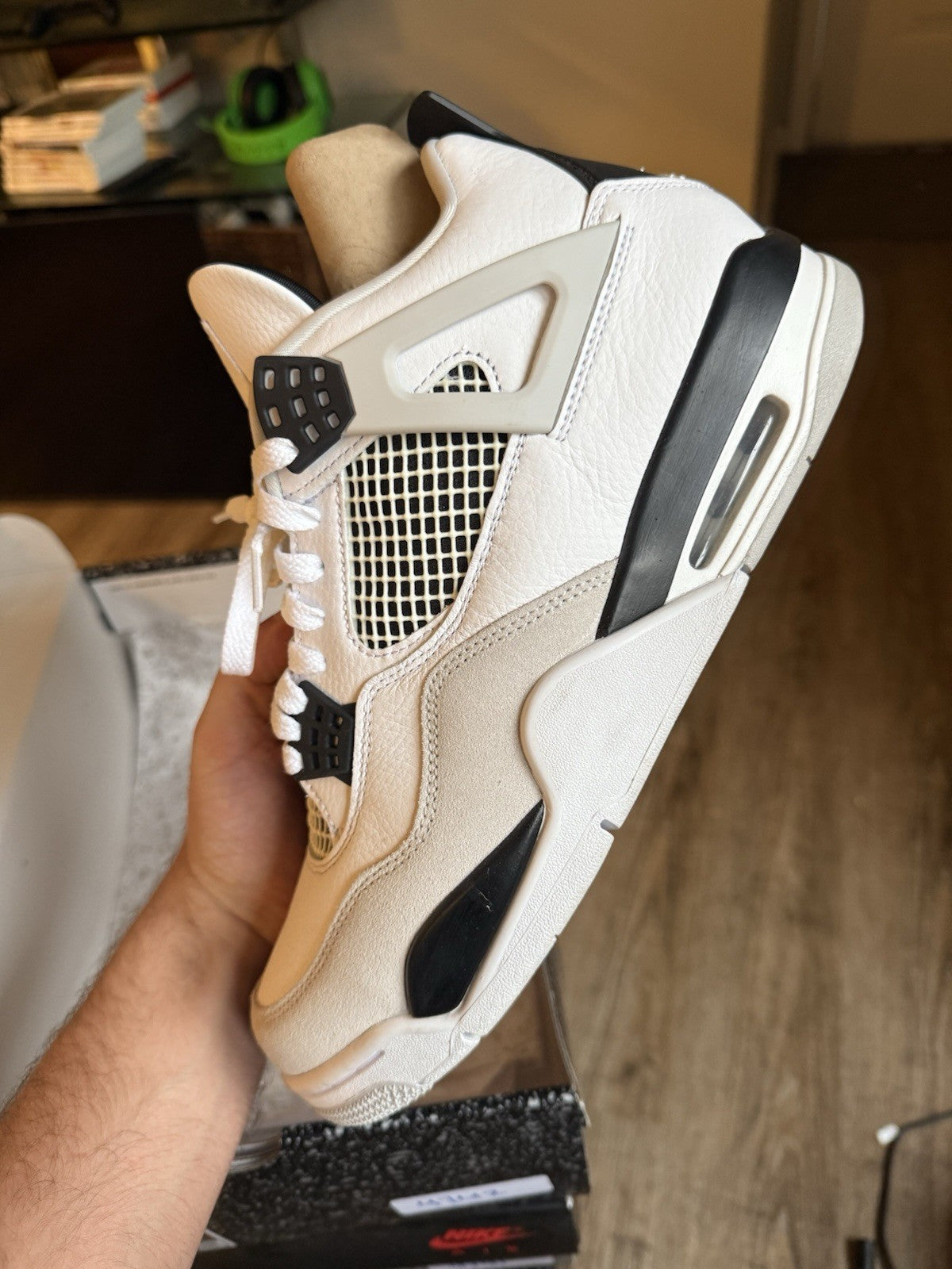 Size 10.5 - Jordan 4 Retro Mid Military Black