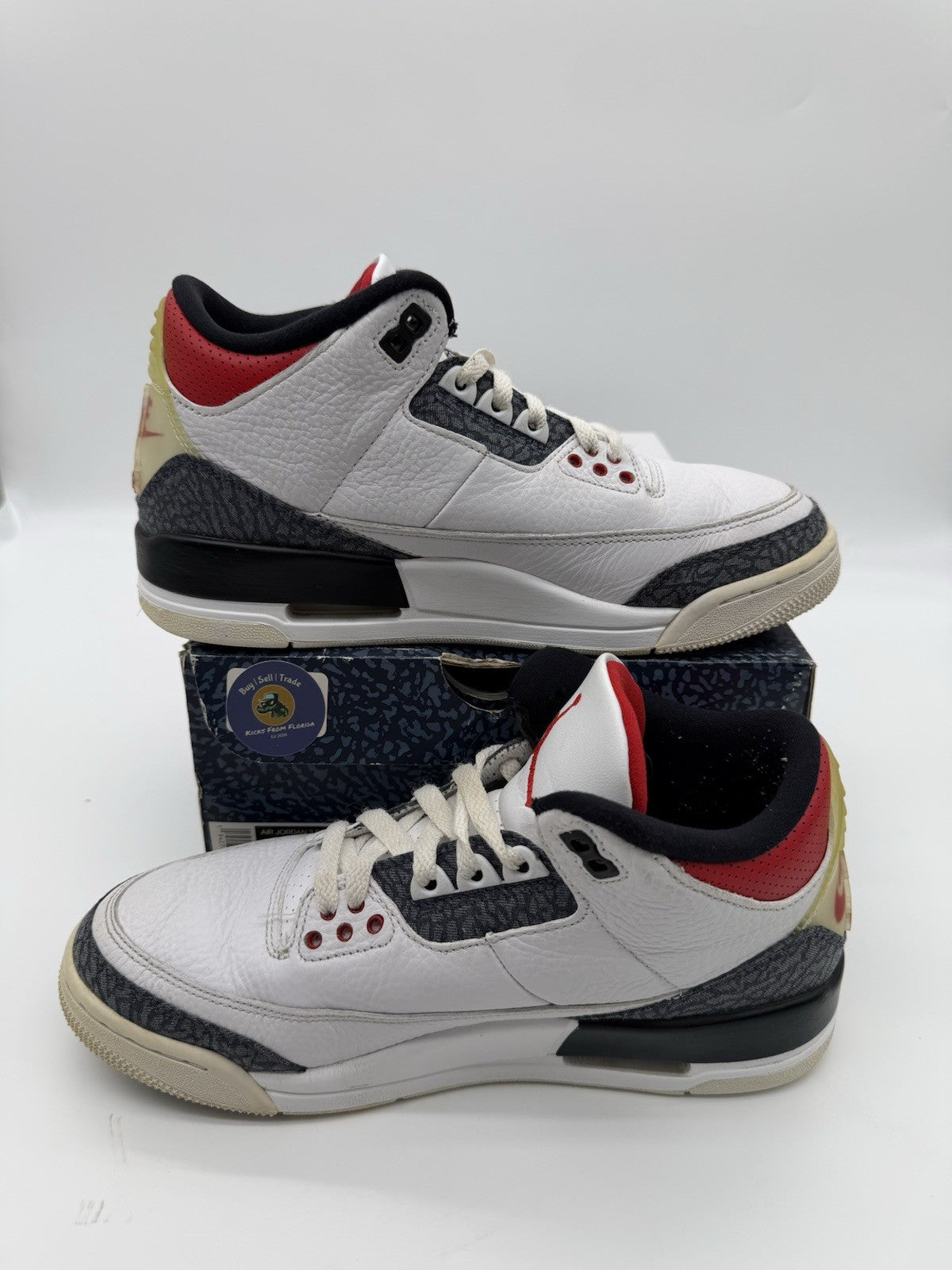 Size 8 - Jordan 3 Retro SE Fire Red Denim