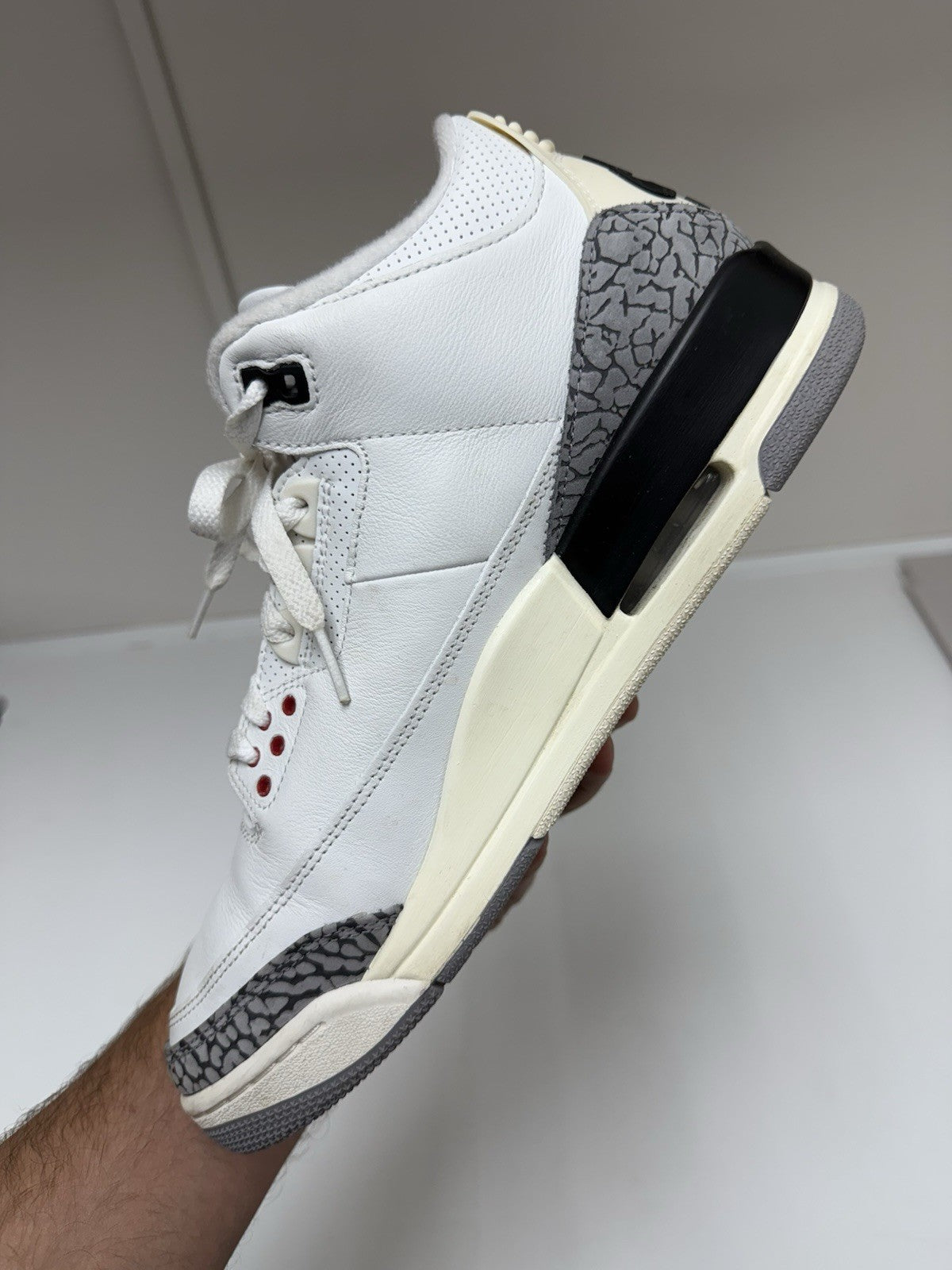 Size 11.5 - Jordan 3 Retro Mid White Cement Reimagined