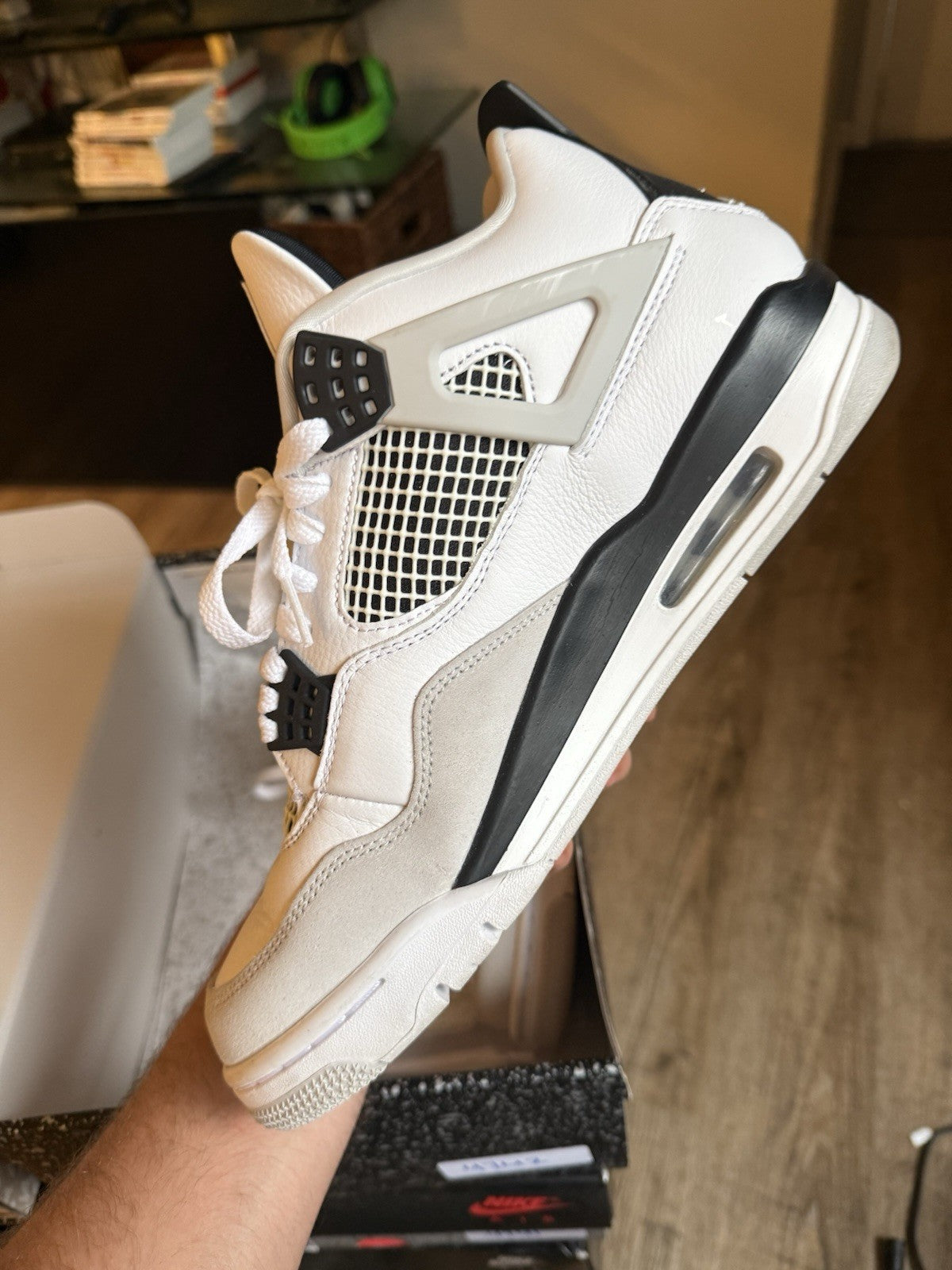 Size 10.5 - Jordan 4 Retro Mid Military Black