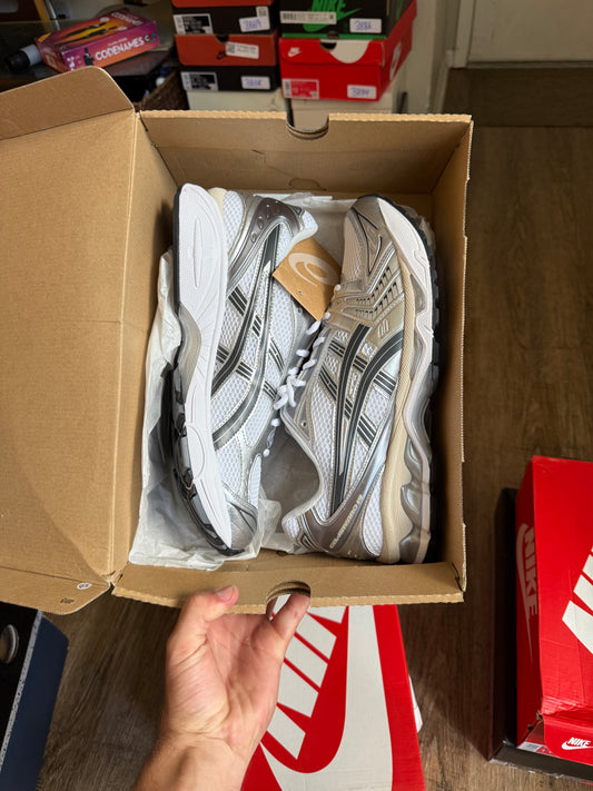Size 12 - Asics Gel Kayano 14 White Graphite Grey (Brand New)