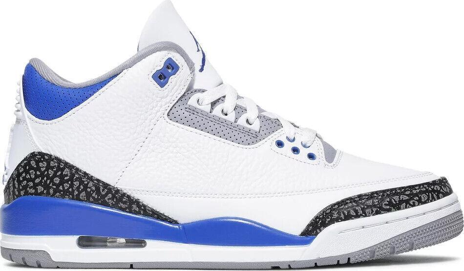 Size 10.5 - Jordan 3 Retro Mid Racer Blue